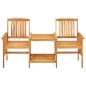 vidaXL Sillas y mesita de jardín con cojines madera maciza acacia vidaXL Sillas y mesita de jardín con cojines madera maciza acacia