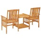 vidaXL Sillas y mesita de jardín con cojines madera maciza acacia vidaXL Sillas y mesita de jardín con cojines madera maciza acacia