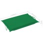 vidaXL Tumbona de jardín con mesa y cojín madera maciza de acacia vidaXL Tumbona de jardín con mesa y cojín madera maciza de acacia