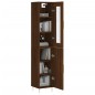vidaXL Aparador alto madera contrachapada roble marrón 34,5x34x180 cm vidaXL Aparador alto madera contrachapada roble marrón 34,5x34x180 cm