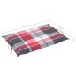 vidaXL Tumbona de jardín con mesa y cojín madera maciza de acacia vidaXL Tumbona de jardín con mesa y cojín madera maciza de acacia