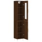 vidaXL Aparador alto madera contrachapada roble marrón 34,5x34x180 cm vidaXL Aparador alto madera contrachapada roble marrón 34,5x34x180 cm