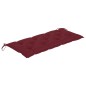 vidaXL Banco de jardín plegable con cojín bambú 118 cm vidaXL Banco de jardín plegable con cojín bambú 118 cm