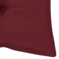 vidaXL Banco de jardín plegable con cojín bambú 118 cm vidaXL Banco de jardín plegable con cojín bambú 118 cm