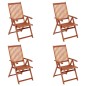 vidaXL Sillas plegables de jardín 4 unidades madera de acacia maciza vidaXL Sillas plegables de jardín 4 unidades madera de acacia maciza