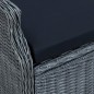 vidaXL Juego de comedor para jardín de 7 piezas gris oscuro vidaXL Juego de comedor para jardín de 7 piezas gris oscuro