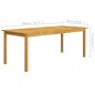 vidaXL Juego de comedor para jardín de 7 piezas negro