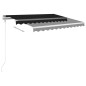vidaXL Toldo automático con LED y sensor de viento antracita 350x250cm vidaXL Toldo automático con LED y sensor de viento antracita 350x250cm