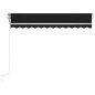 vidaXL Toldo automático con LED y sensor de viento antracita 350x250cm vidaXL Toldo automático con LED y sensor de viento antracita 350x250cm