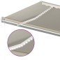 vidaXL Toldo automático con LED sensor de viento crema 600x300 cm vidaXL Toldo automático con LED sensor de viento crema 600x300 cm