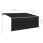 vidaXL Toldo automático retráctil con persiana gris antracita 3x2,5m vidaXL Toldo automático retráctil con persiana gris antracita 3x2,5m