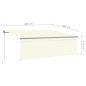 vidaXL Toldo automático retráctil con persiana color crema 4x3 m vidaXL Toldo automático retráctil con persiana color crema 4x3 m
