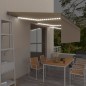 vidaXL Toldo automático con persiana LED sensor de viento crema 6x3 m vidaXL Toldo automático con persiana LED sensor de viento crema 6x3 m