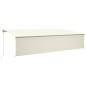vidaXL Toldo automático con persiana LED sensor de viento crema 6x3 m vidaXL Toldo automático con persiana LED sensor de viento crema 6x3 m