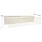 vidaXL Toldo automático con persiana LED sensor de viento crema 6x3 m vidaXL Toldo automático con persiana LED sensor de viento crema 6x3 m