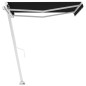 vidaXL Toldo de pie retráctil manual gris antracita 300x250 cm vidaXL Toldo de pie retráctil manual gris antracita 300x250 cm