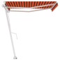 vidaXL Toldo de pie manual retráctil naranja y marrón 350x250 cm