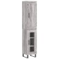vidaXL Aparador alto madera contrachapada gris Sonoma 34,5x34x180 cm vidaXL Aparador alto madera contrachapada gris Sonoma 34,5x34x180 cm