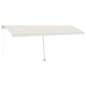 vidaXL Toldo de pie retráctil manual crema 600x300 cm vidaXL Toldo de pie retráctil manual crema 600x300 cm