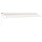vidaXL Toldo de pie retráctil manual crema 600x300 cm vidaXL Toldo de pie retráctil manual crema 600x300 cm