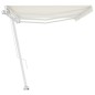vidaXL Toldo de pie retráctil manual crema 600x300 cm vidaXL Toldo de pie retráctil manual crema 600x300 cm