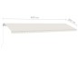 vidaXL Toldo de pie retráctil manual crema 600x300 cm vidaXL Toldo de pie retráctil manual crema 600x300 cm