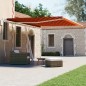 vidaXL Toldo de pie retráctil manual naranja y marrón 450x300 cm vidaXL Toldo de pie retráctil manual naranja y marrón 450x300 cm
