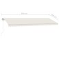 vidaXL Toldo de pie automático crema 600x300 cm vidaXL Toldo de pie automático crema 600x300 cm