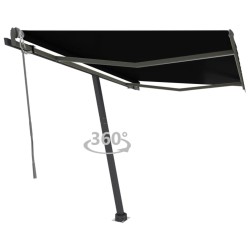 vidaXL Toldo de pie automático gris antracita 300x250 cm