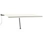 vidaXL Toldo automático con LED sensor de viento crema 600x300 cm vidaXL Toldo automático con LED sensor de viento crema 600x300 cm