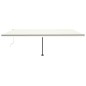 vidaXL Toldo automático con LED sensor de viento crema 600x300 cm vidaXL Toldo automático con LED sensor de viento crema 600x300 cm