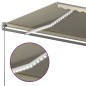 vidaXL Toldo automático con LED sensor de viento crema 600x300 cm vidaXL Toldo automático con LED sensor de viento crema 600x300 cm