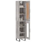 vidaXL Aparador alto madera contrachapada gris Sonoma 34,5x34x180 cm vidaXL Aparador alto madera contrachapada gris Sonoma 34,5x34x180 cm