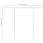 vidaXL Toldo manual retráctil con postes gris antracita 3x2,5 m vidaXL Toldo manual retráctil con postes gris antracita 3x2,5 m
