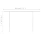 vidaXL Toldo manual retráctil con postes azul y blanco 5x3 m vidaXL Toldo manual retráctil con postes azul y blanco 5x3 m