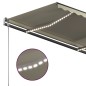 vidaXL Toldo manual retráctil con LED crema 4x3 m vidaXL Toldo manual retráctil con LED crema 4x3 m
