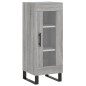 vidaXL Aparador alto madera contrachapada gris Sonoma 34,5x34x180 cm vidaXL Aparador alto madera contrachapada gris Sonoma 34,5x34x180 cm
