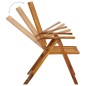 vidaXL Sillas de jardín plegables y cojines 8 uds madera maciza acacia vidaXL Sillas de jardín plegables y cojines 8 uds madera maciza acacia