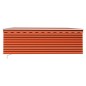 vidaXL Toldo retráctil manual con persiana 4x3 m naranja y marrón vidaXL Toldo retráctil manual con persiana 4x3 m naranja y marrón