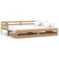vidaXL Sofá cama extraíble madera maciza de pino miel 2x(90x200) cm vidaXL Sofá cama extraíble madera maciza de pino miel 2x(90x200) cm