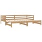 vidaXL Sofá cama extraíble madera maciza de pino miel 2x(90x200) cm vidaXL Sofá cama extraíble madera maciza de pino miel 2x(90x200) cm