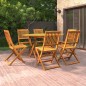 vidaXL Juego de comedor de jardín 7 piezas madera maciza de acacia vidaXL Juego de comedor de jardín 7 piezas madera maciza de acacia