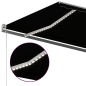 vidaXL Toldo retráctil manual con luz LED gris antracita 600x300 cm vidaXL Toldo retráctil manual con luz LED gris antracita 600x300 cm