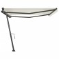 vidaXL Toldo de pie retráctil manual crema 400x300 cm vidaXL Toldo de pie retráctil manual crema 400x300 cm