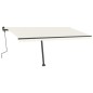 vidaXL Toldo de pie retráctil manual crema 400x300 cm vidaXL Toldo de pie retráctil manual crema 400x300 cm