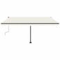 vidaXL Toldo de pie retráctil manual crema 400x300 cm vidaXL Toldo de pie retráctil manual crema 400x300 cm