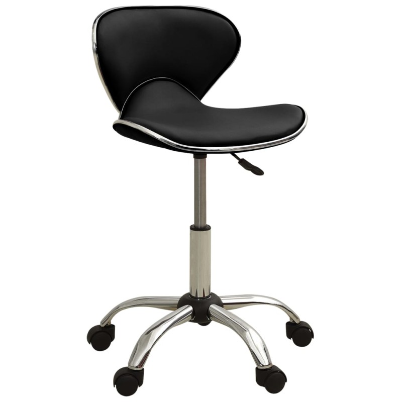 vidaXL Silla de oficina de cuero sintético negra vidaXL Silla de oficina de cuero sintético negra