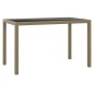 vidaXL Set comedor de jardín 3 pzas con cojines ratán sintético beige vidaXL Set comedor de jardín 3 pzas con cojines ratán sintético beige