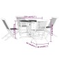 vidaXL Set de comedor de jardín plegable 5 pzas madera maciza de teca vidaXL Set de comedor de jardín plegable 5 pzas madera maciza de teca
