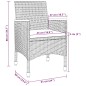 vidaXL Set comedor de jardín 5 pzas y cojines ratán sintético y vidrio vidaXL Set comedor de jardín 5 pzas y cojines ratán sintético y vidrio